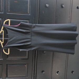 Black GAP lined shift suit dress